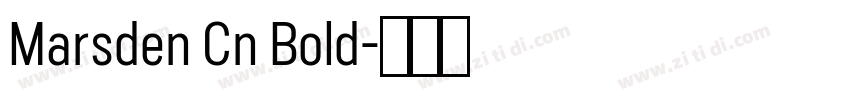Marsden Cn Bold字体转换